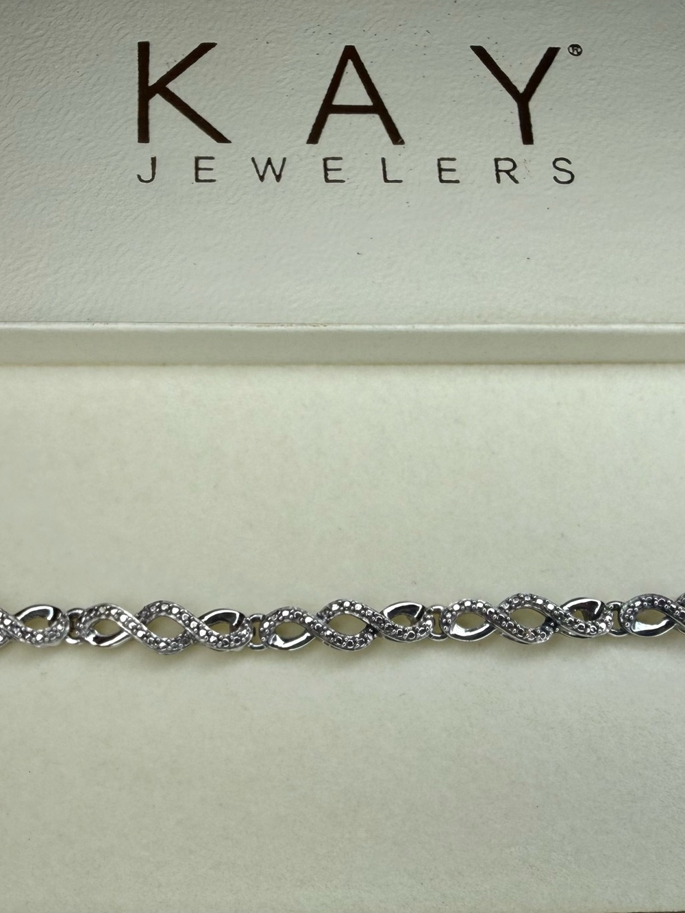 Kay Jewelers Silver Infinity Link Bracelet - Silver